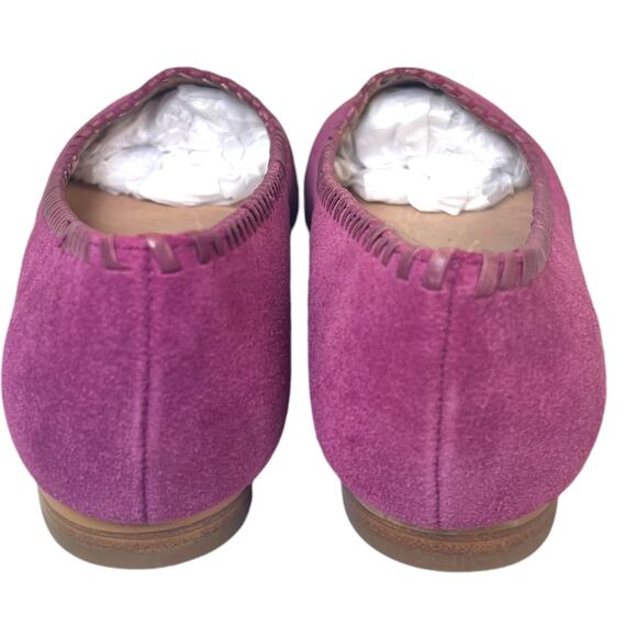 LANDS’ END Mulberry Suede Woman’s Ballet Flats 6B  Balletcore Barbiecore Twee - Picture 5 of 9